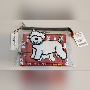 Marc Tetro Westie 3 piece cosmetic bags